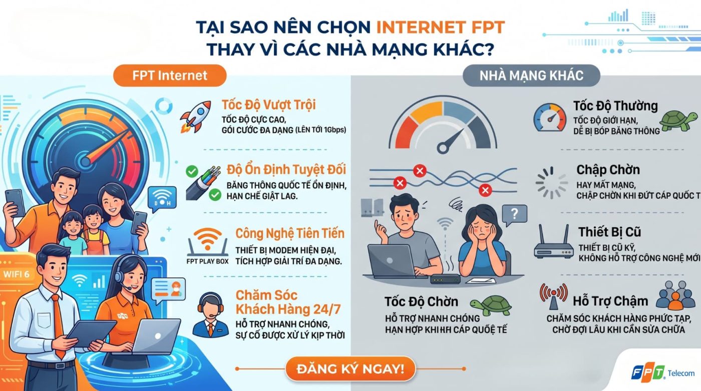 Tại sao nên chọn gói INTERNET FPT