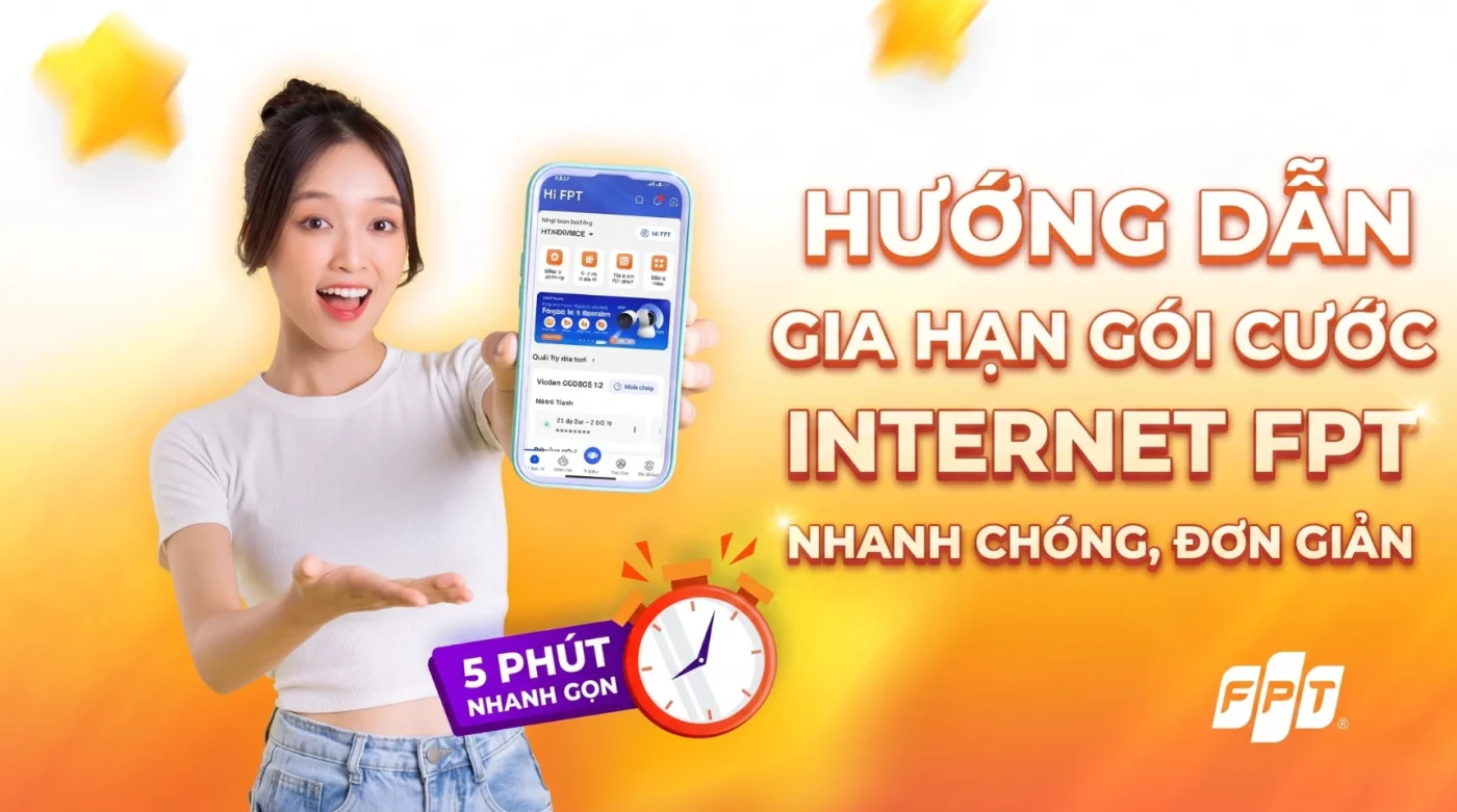 Hướng dẫn gia hạn Internet FPT
